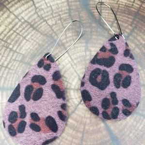 Cheetah print earring